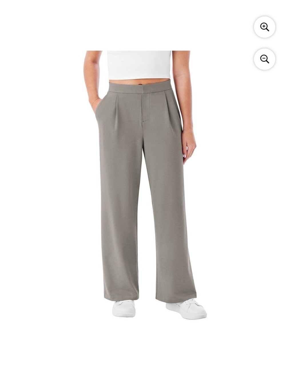 High-Rise Wide-Leg Pants stretchy and soft